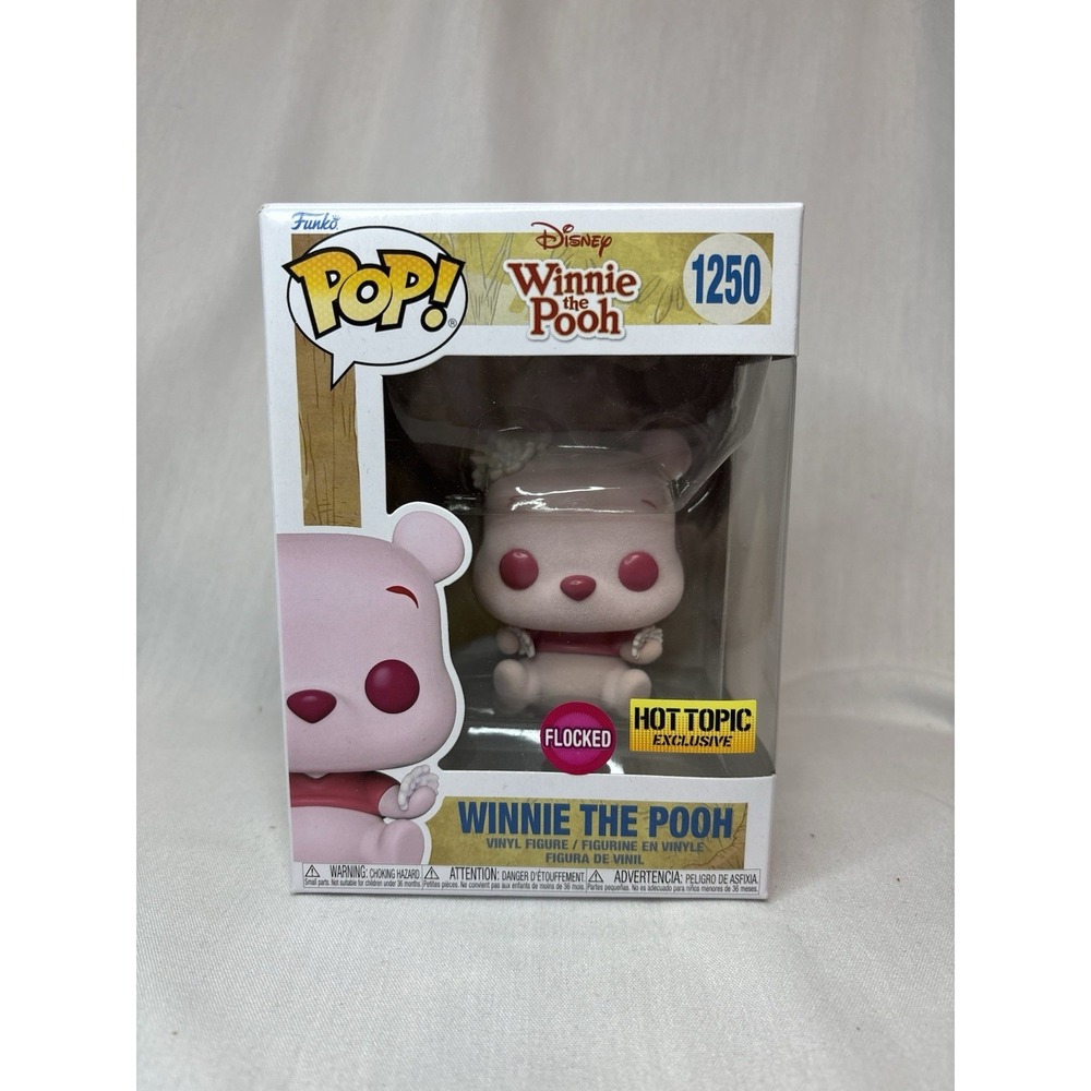 Funko Pop! Vinyl Winnie the Pooh Flocked Hot Topic Exclusive Figure #1250 Disney